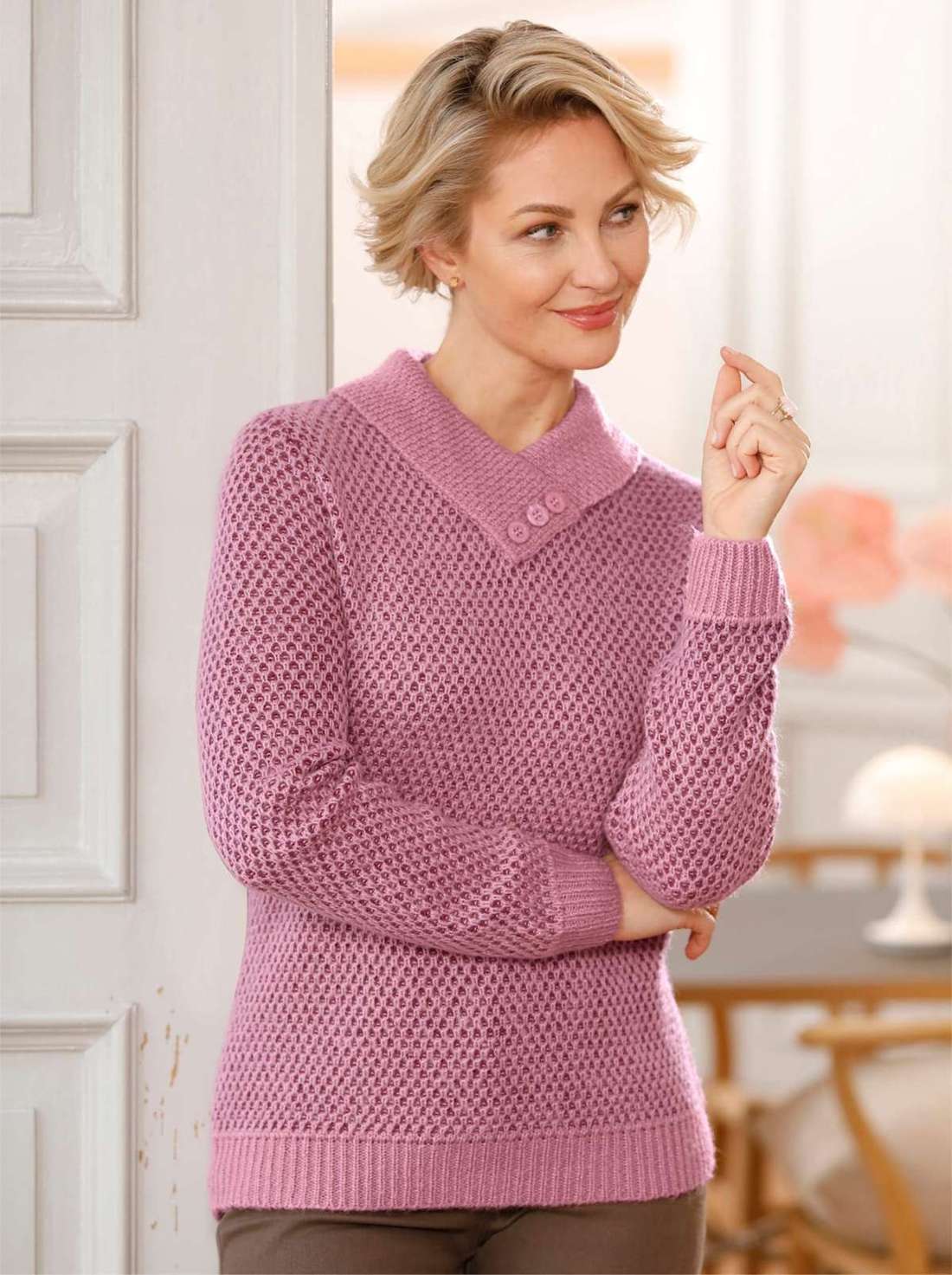 свитер с V-образным вырезом Pullover