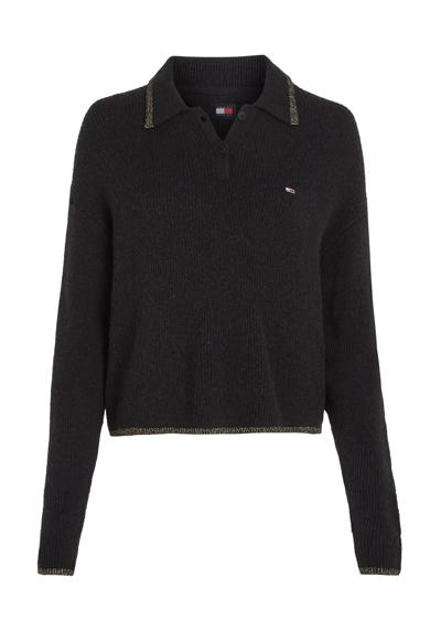 Вязаный свитер с блестками TJW GLITTER POLO SWEATER