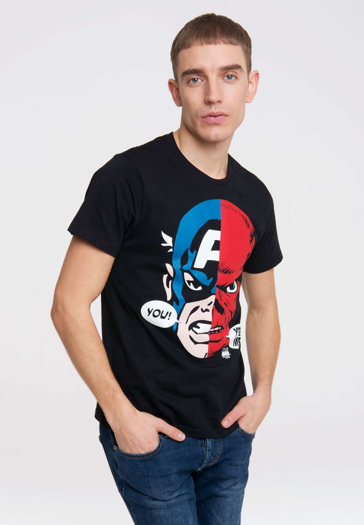 Футболка с мотивом Капитана Америки Marvel - Captain America & Red Skull