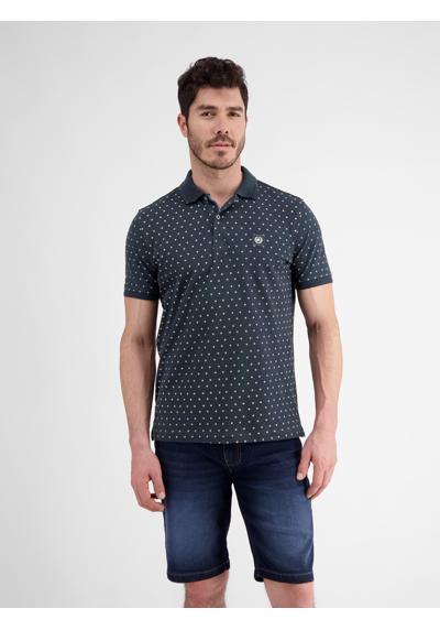 рубашка поло LERROS Poloshirt mit Punkt-Print