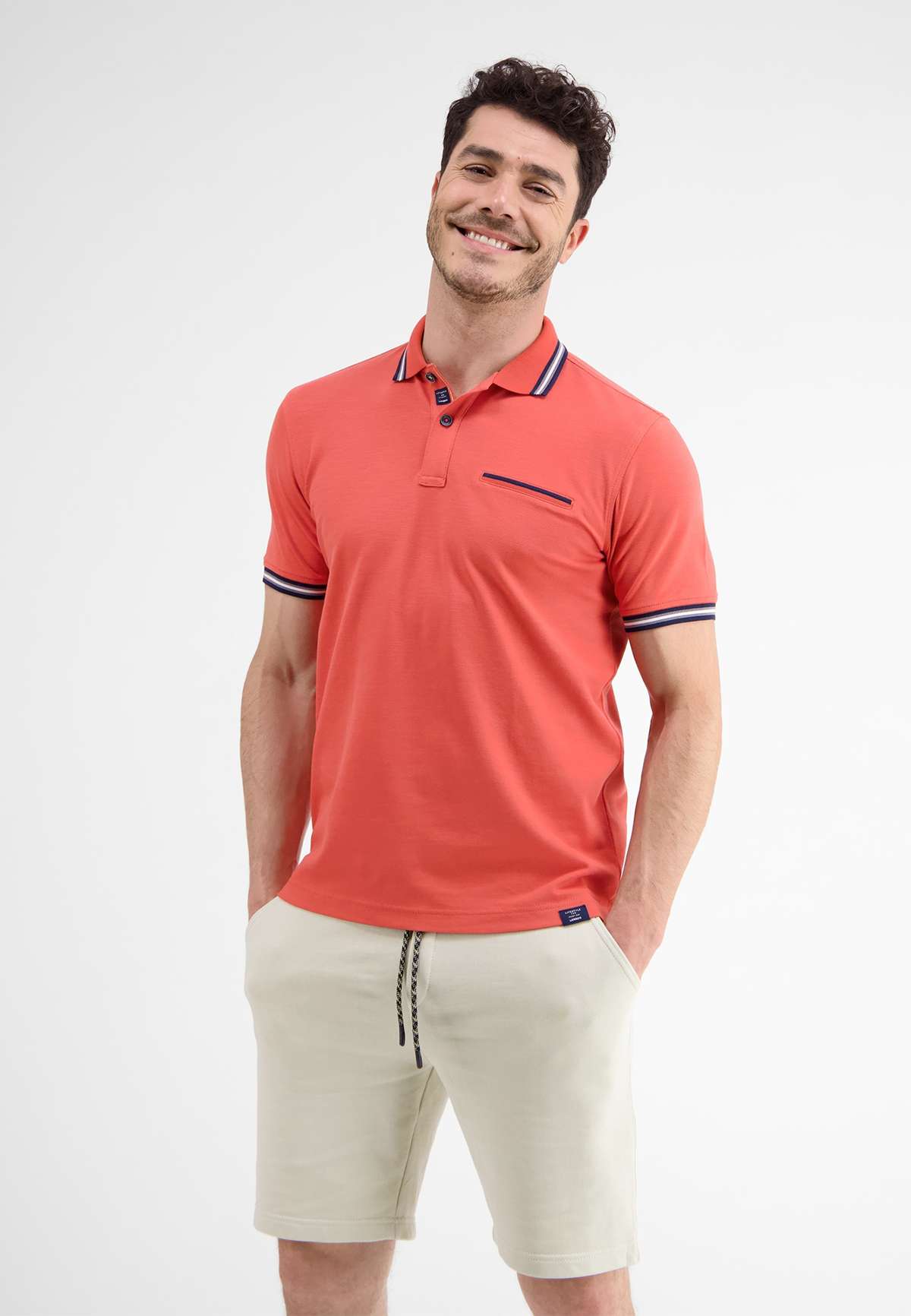 рубашка поло LERROS Poloshirt in Struktur-Pique