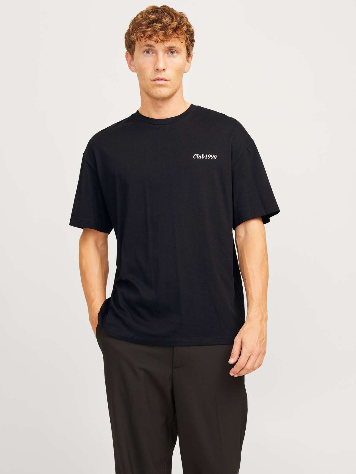 Рубашка с круглым вырезом и принтом спереди и сзади JJEBRADLEY GRAPHIC TEE SS O-NECK NOOS