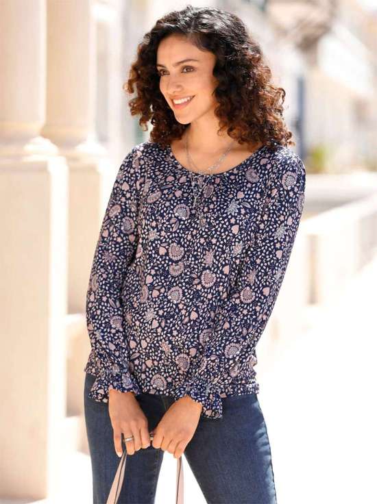 Рубашка с длинным рукавом Druck-Shirt