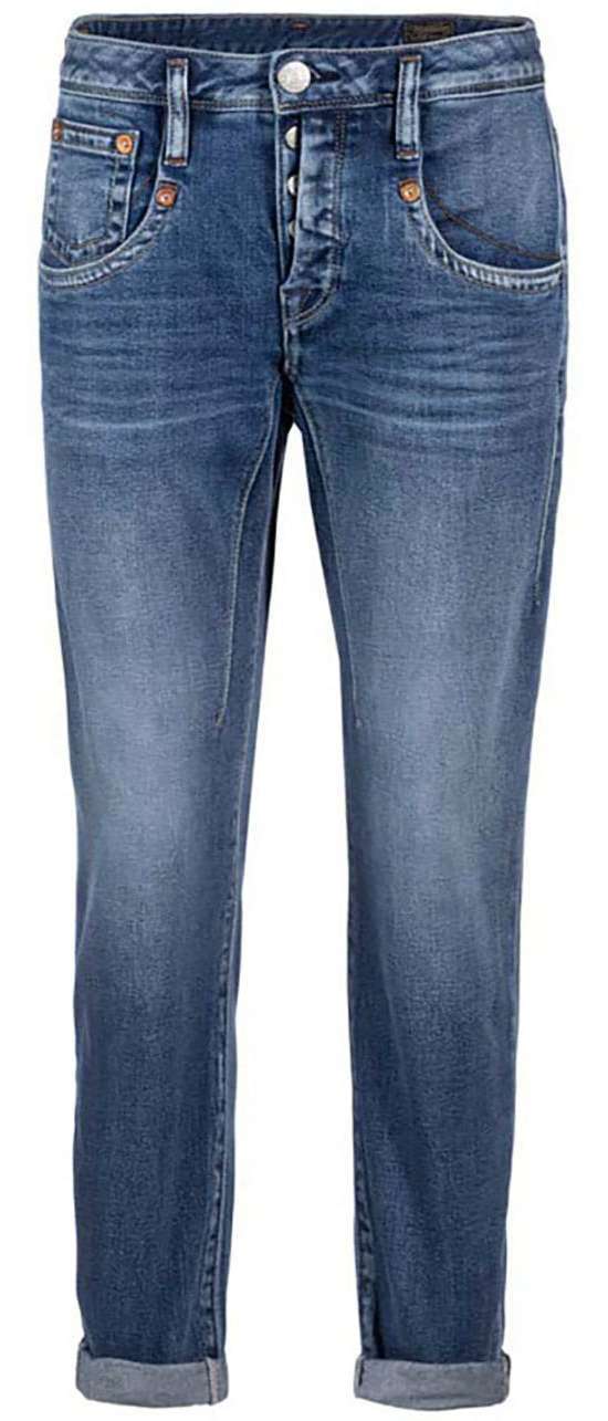 Джинсы 7/8 с планкой на полупотайные пуговицы. Shyra Cropped Denim Comfort