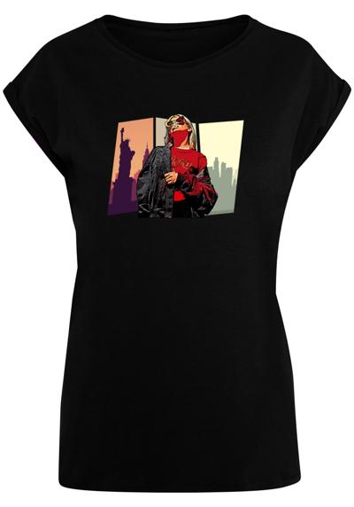 футболка Damen Laides Grand Red Girl Extended Shoulder Tee