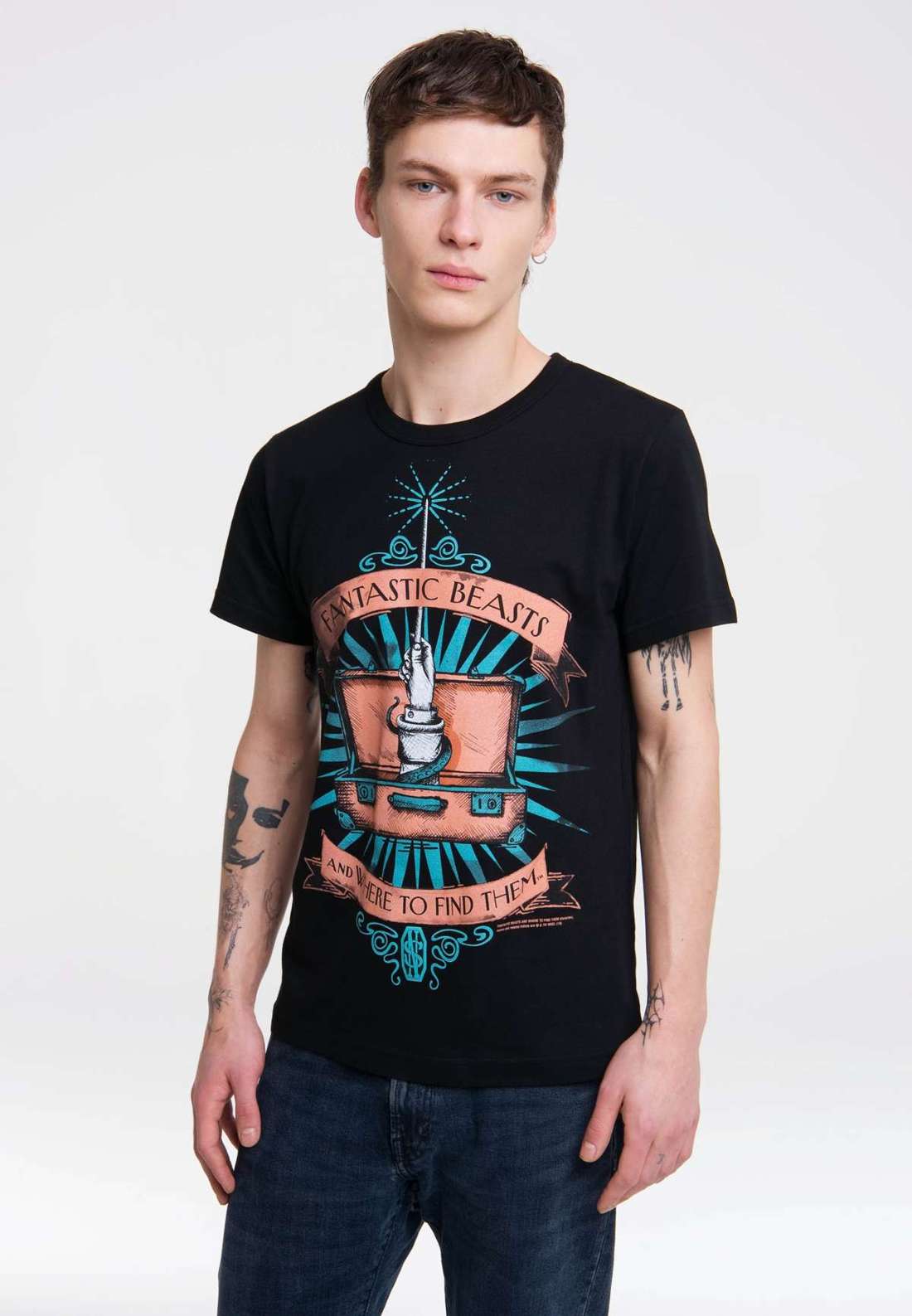Футболка с великолепным принтом спереди Phantastische Tierwesen