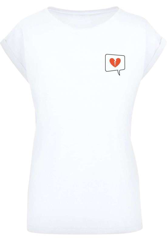 футболка Damen Ladies Heartbreak Extended Shoulder Tee