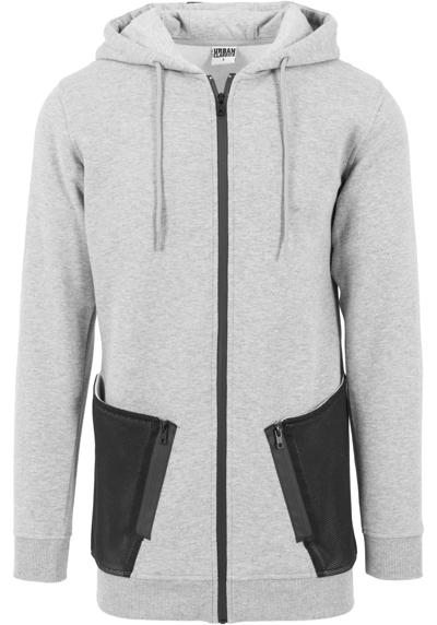 Толстовка Urban Classics Herren Long Peached Tech Zip Hoody