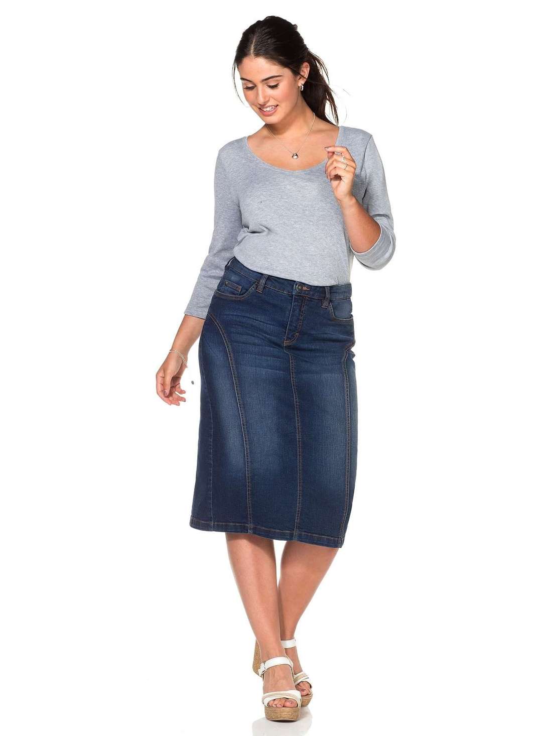 Джинсовая юбка Große Größen