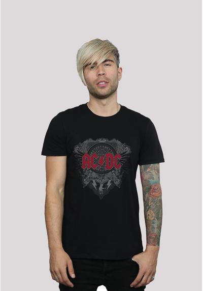футболка AC/DC Black Ice Red Round Neck T-Shirt