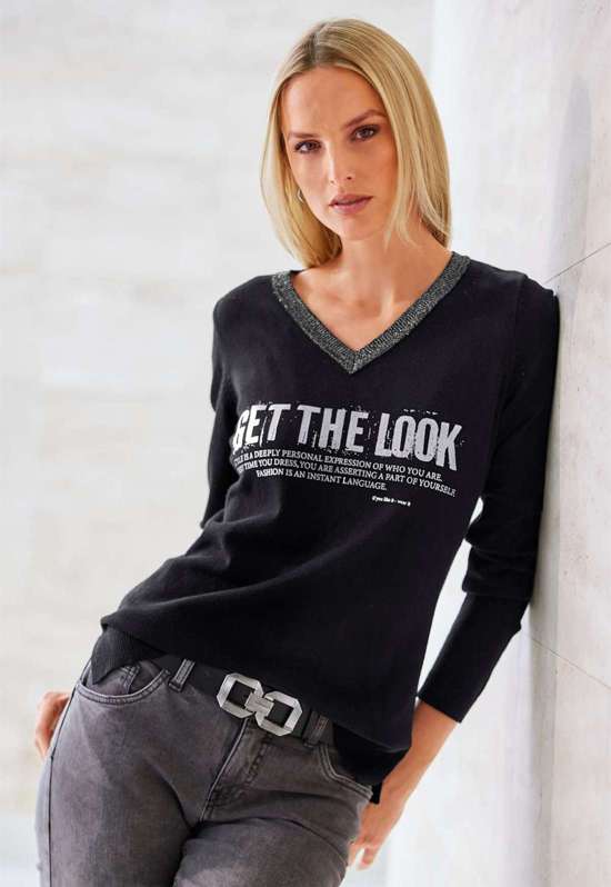 свитер с V-образным вырезом Pullover