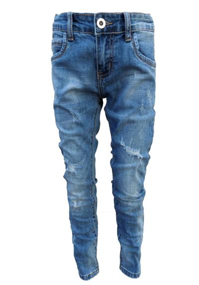 Удобные джинсы с потертым видом