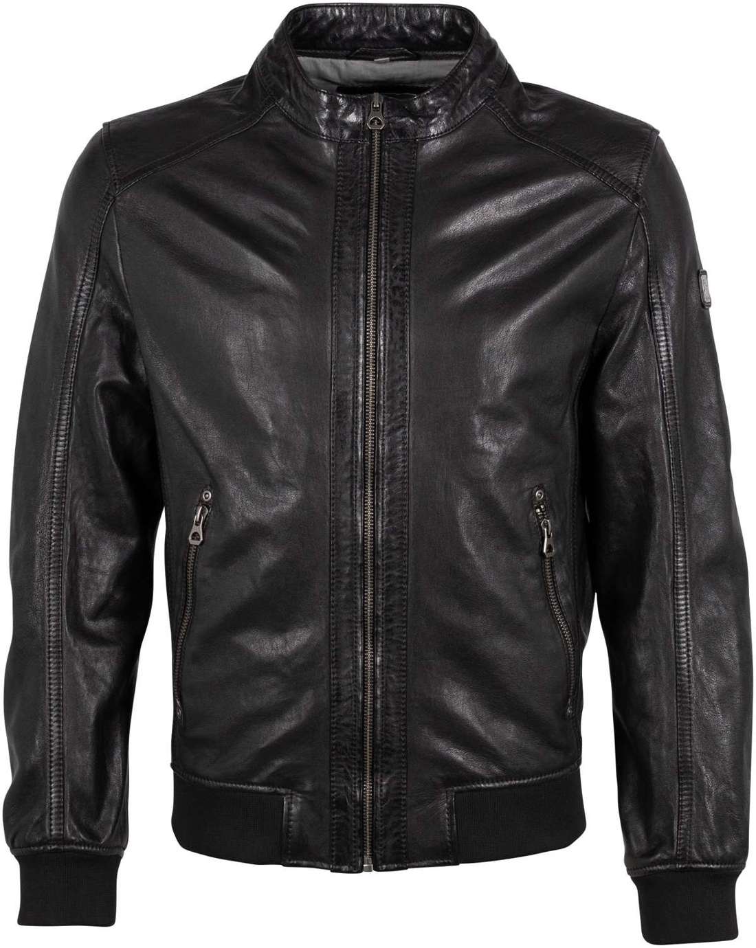 Кожаная куртка на молнии GMGrahan W24