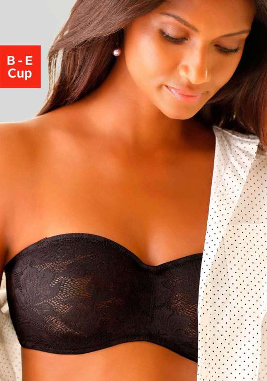 Бюстгальтер на косточках со съемными бретелями и деталями из цветочного кружева.