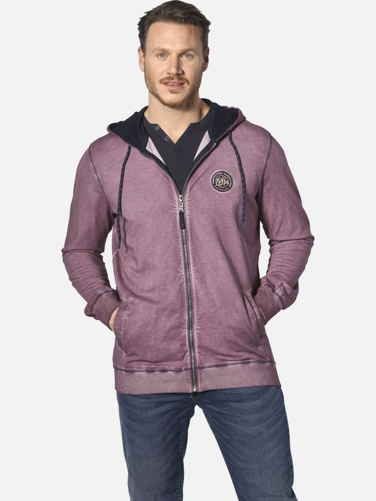 Толстовка с капюшоном и принтом на спине Sweatjacke PERKELMAN