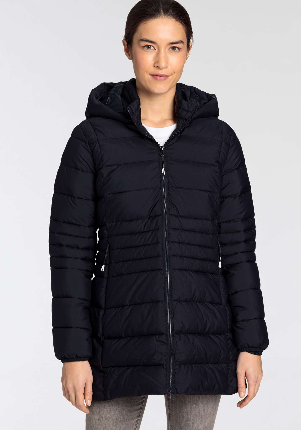 Стеганая куртка с капюшоном WOMAN PARKA SNAPS HOOD