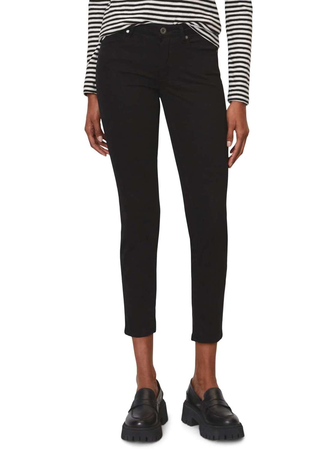 брюки с 5 карманами aus Lyocell-Baumwolle-Mix