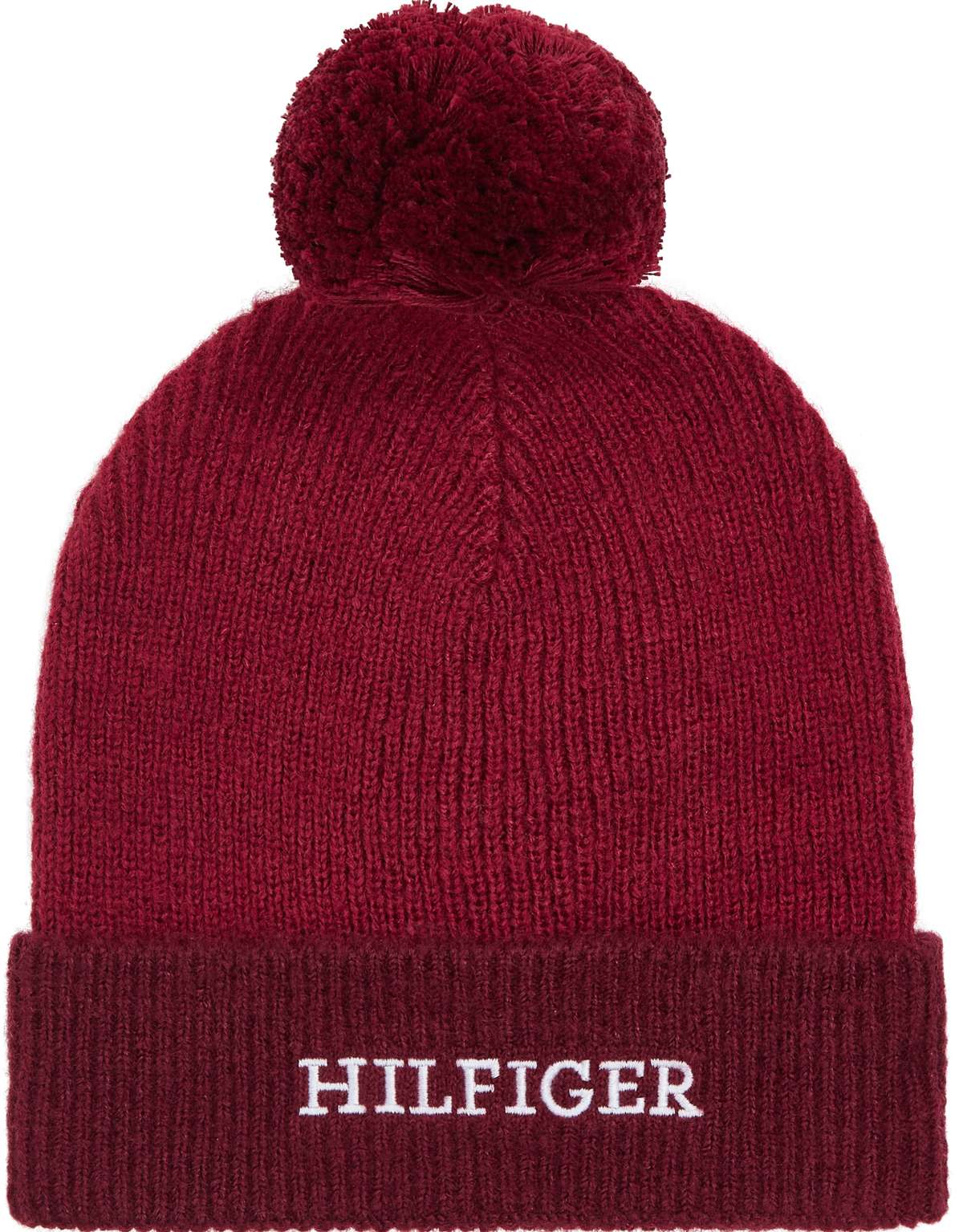 Кепка-помпон с вышитой надписью-логотипом MONOTYPE POMPOM BEANIE