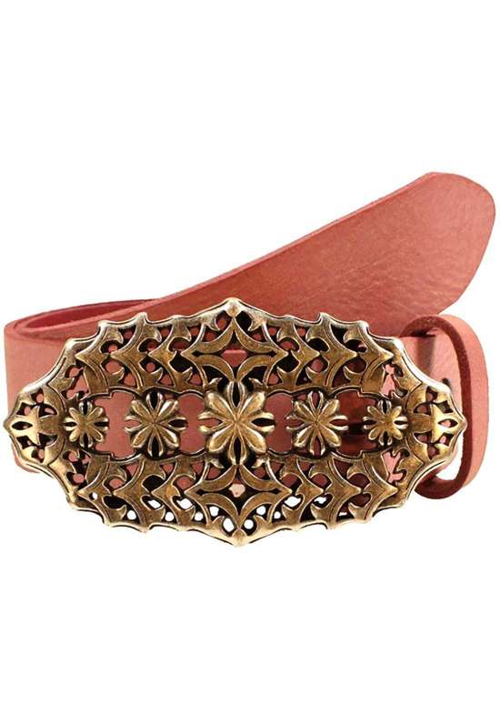 Кожаный ремень со сменной застежкой. Blumereihe