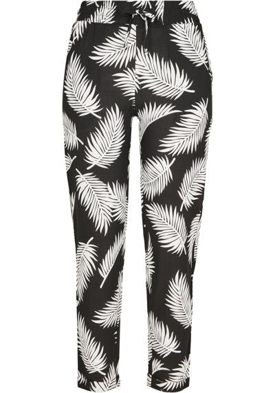 Тканевые брюки Urban Classics Damen Ladies Elastic Waist AOP Pants