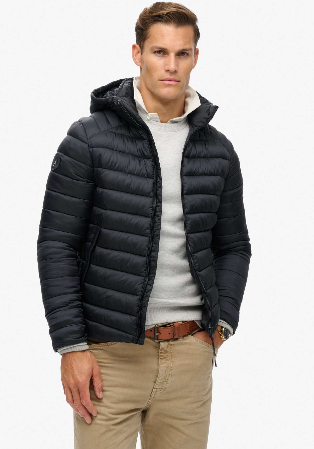 Стеганая куртка с капюшоном HOODED FUJI SPORT PADDED JKT