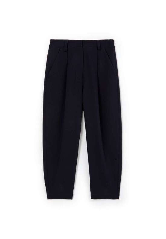 Тканевые брюки с частично эластичным поясом