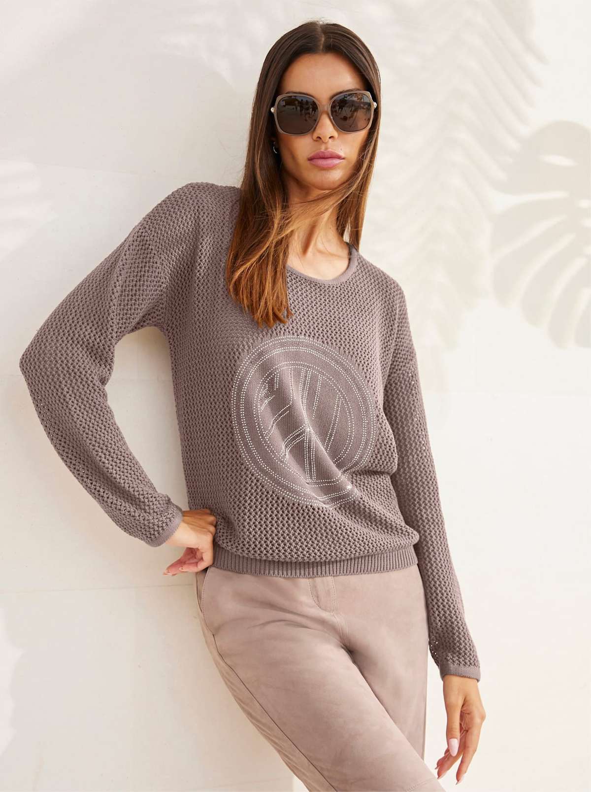 Ажурный свитер Pullover