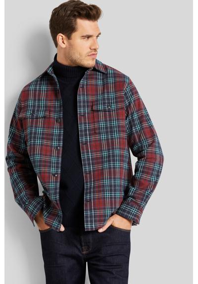 Рубашка с длинными рукавами и клетчатым узором Overshirt