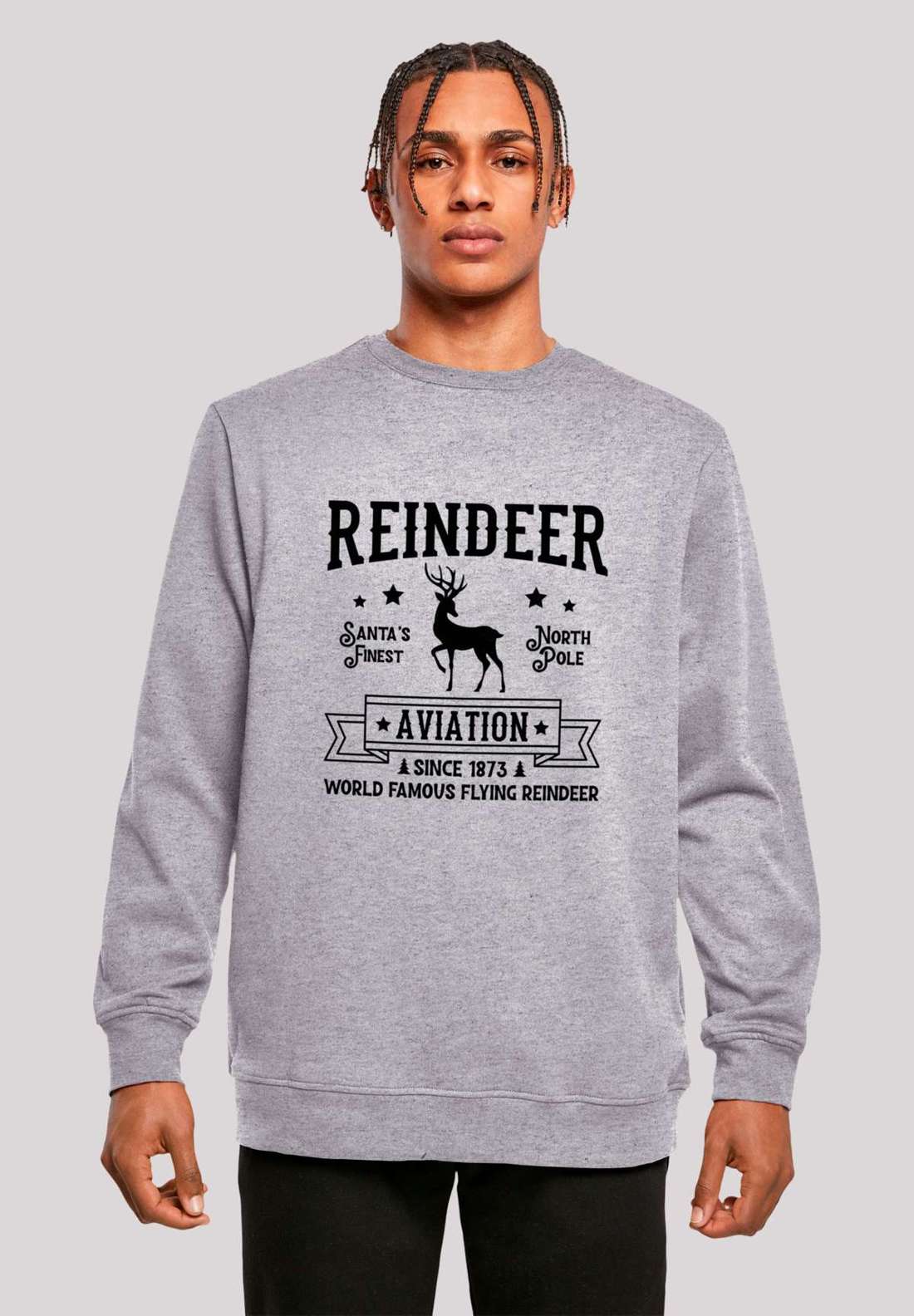 толстовка Reindeer Aviation Retro Weihnachten Sign