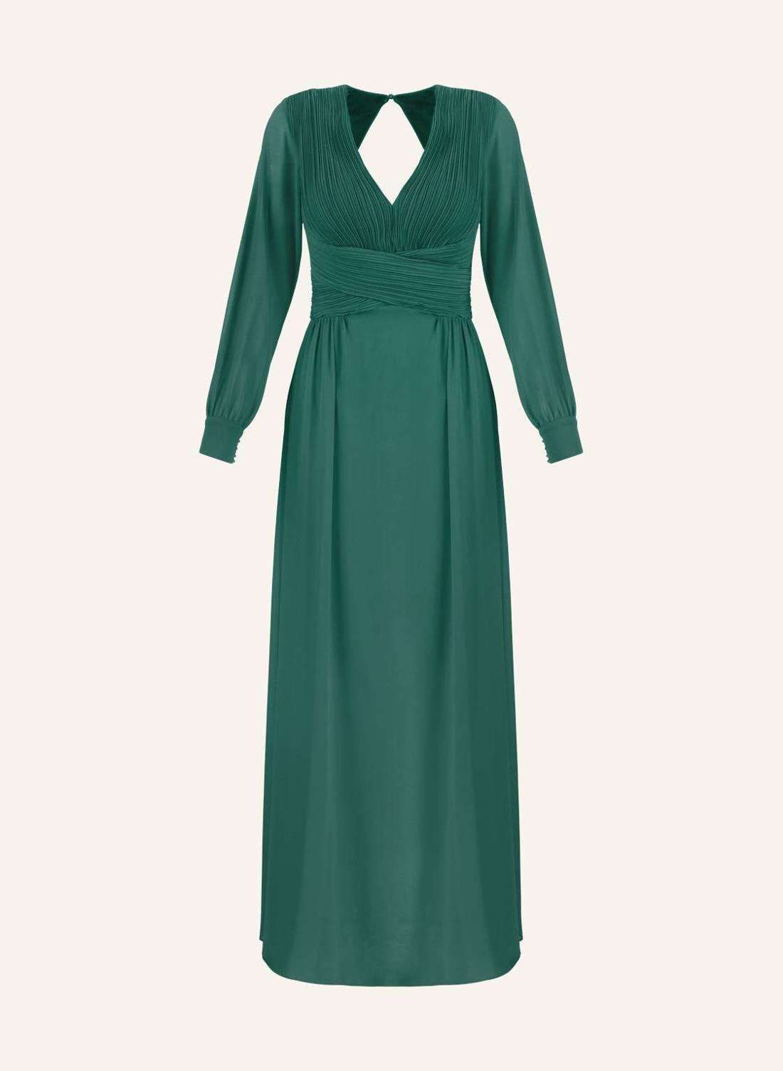 Длинное шифоновое платье