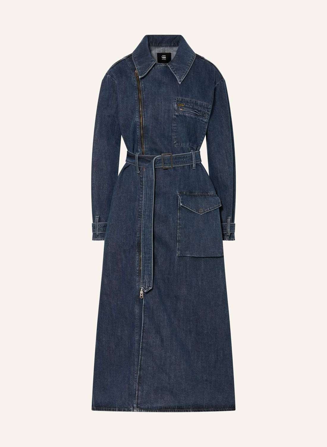Джинсовый тренч