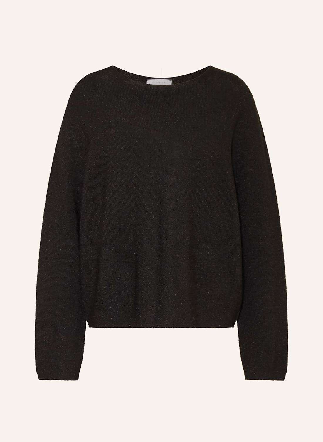 Свитер из блестящей пряжи