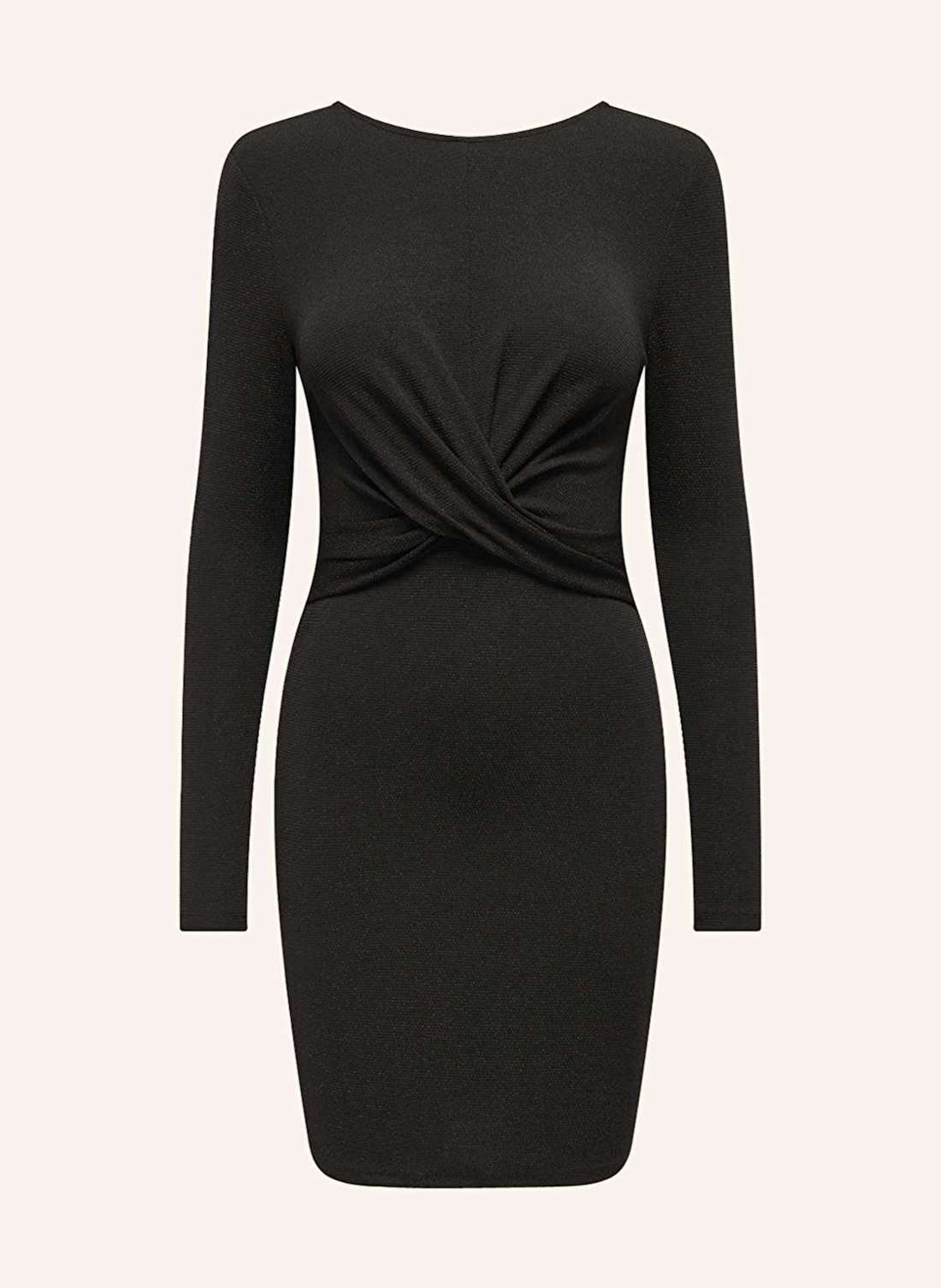 Трикотажное платье с блестящей пряжей