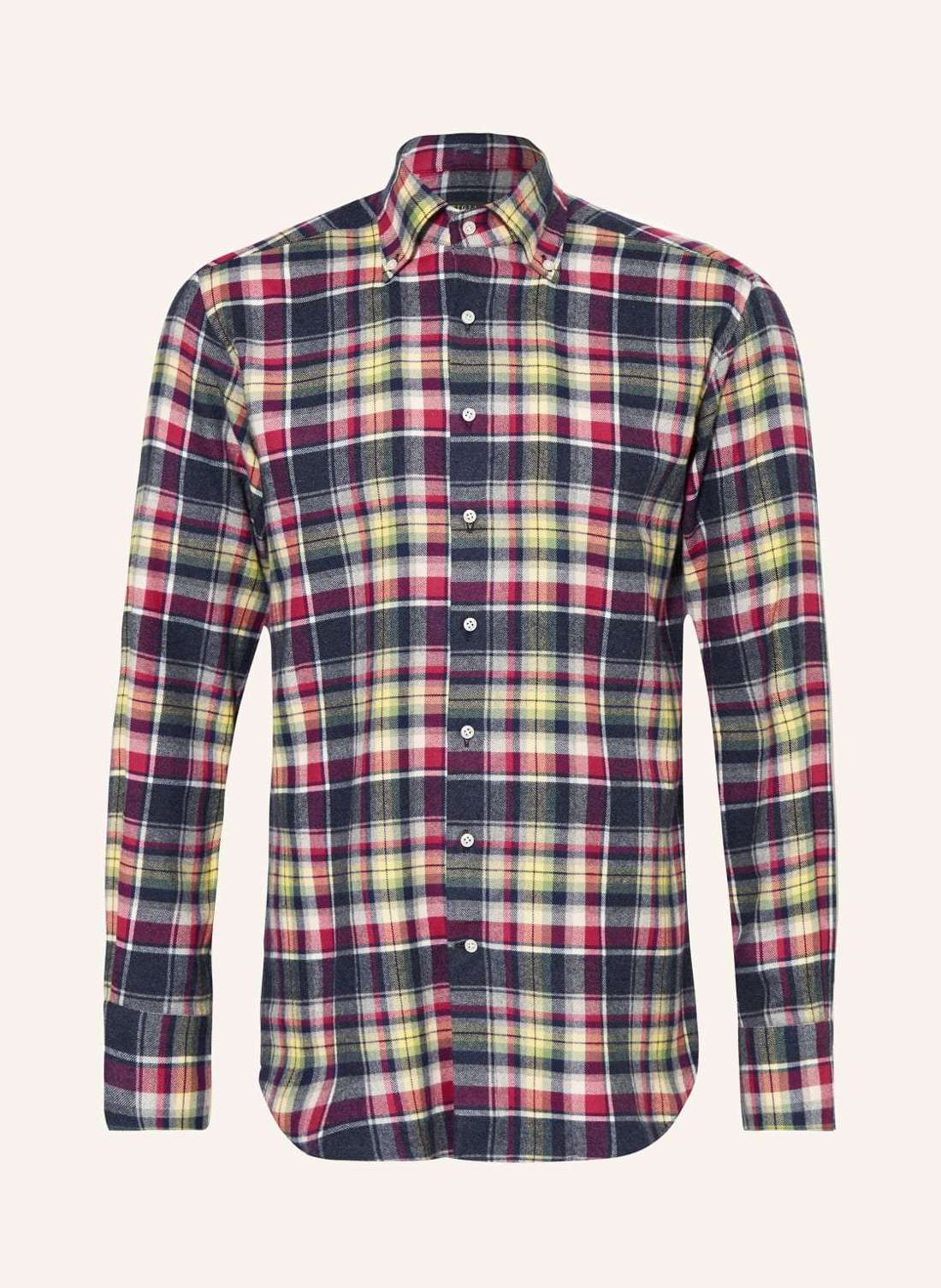 Фланелевая рубашка классического кроя