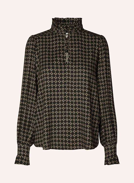 Блузка-рубашка с рюшами MERLE