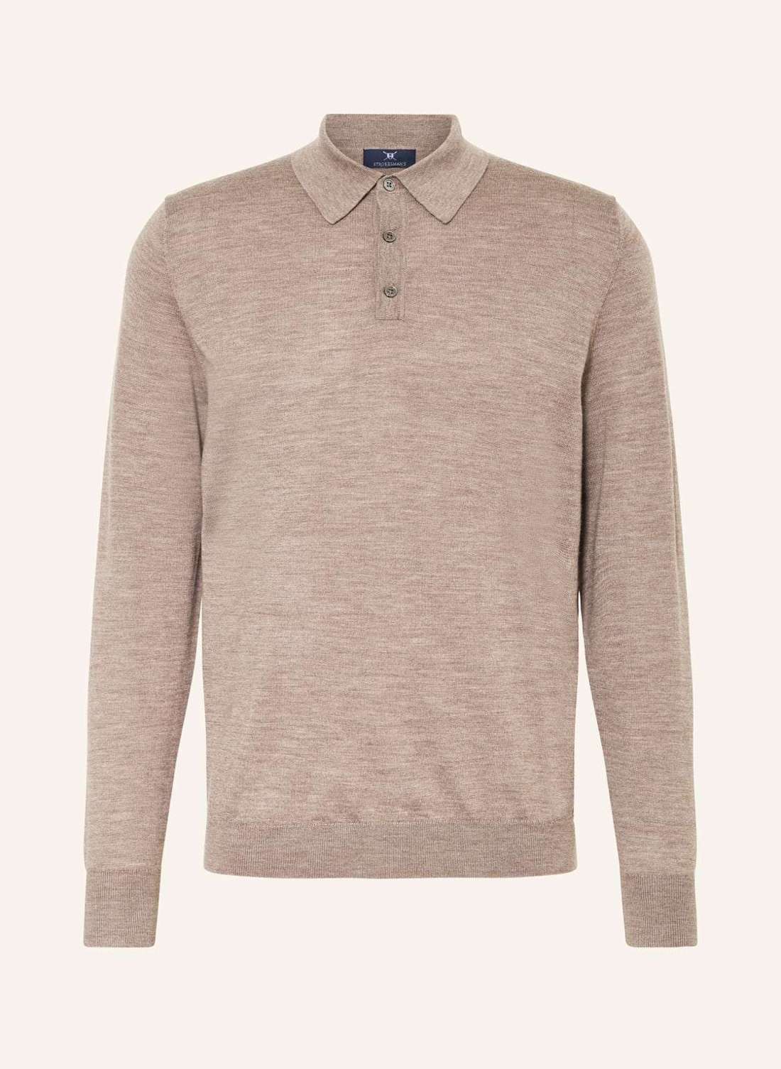 Вязаная рубашка-поло