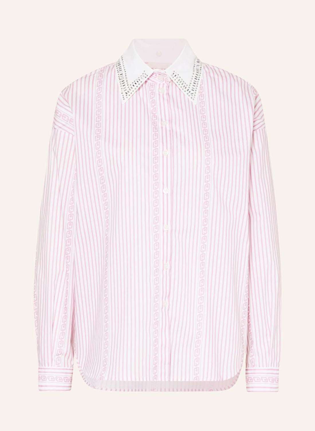 Блузка-рубашка с драгоценными камнями