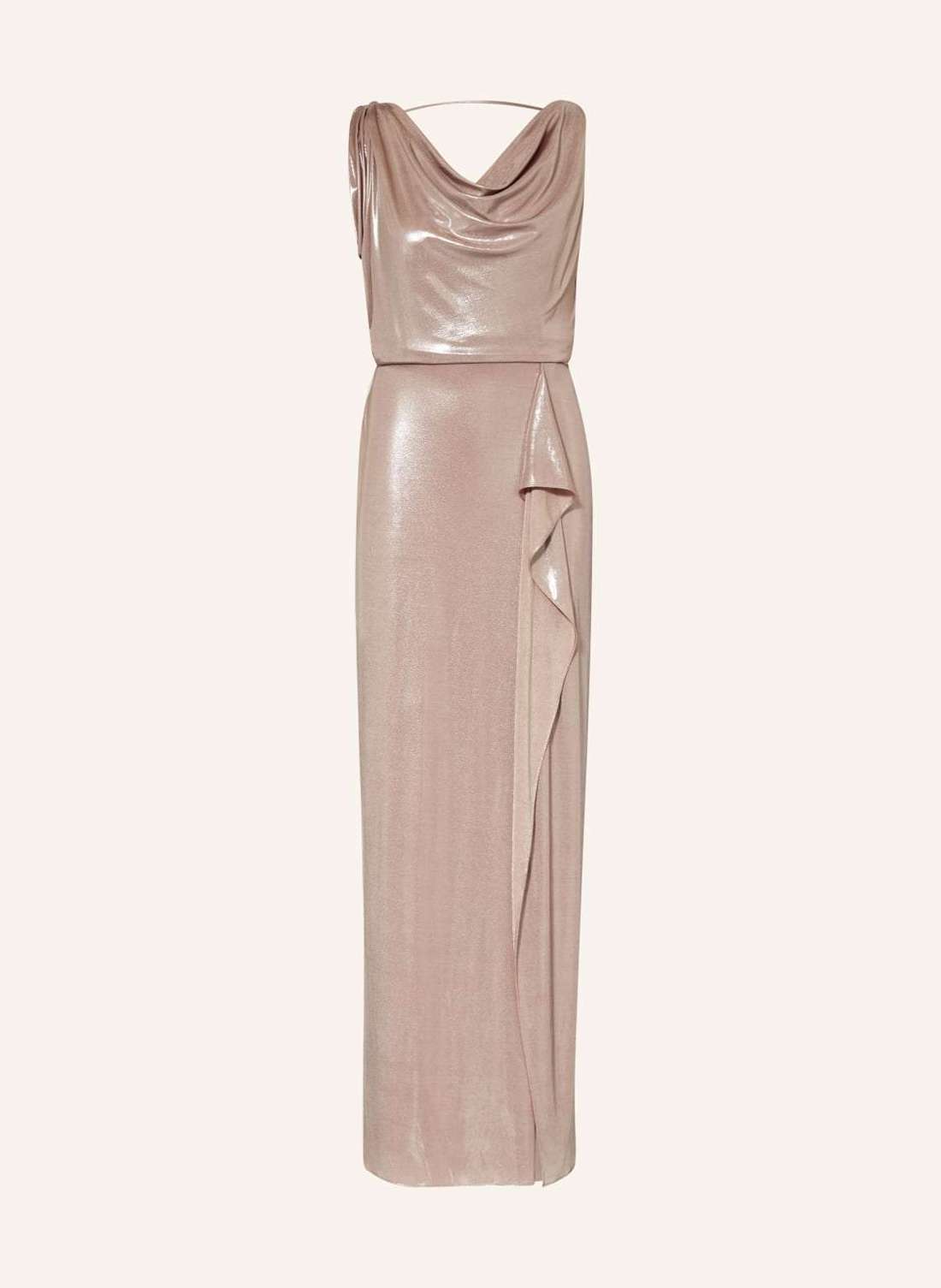 Вечернее платье из блестящей пряжи