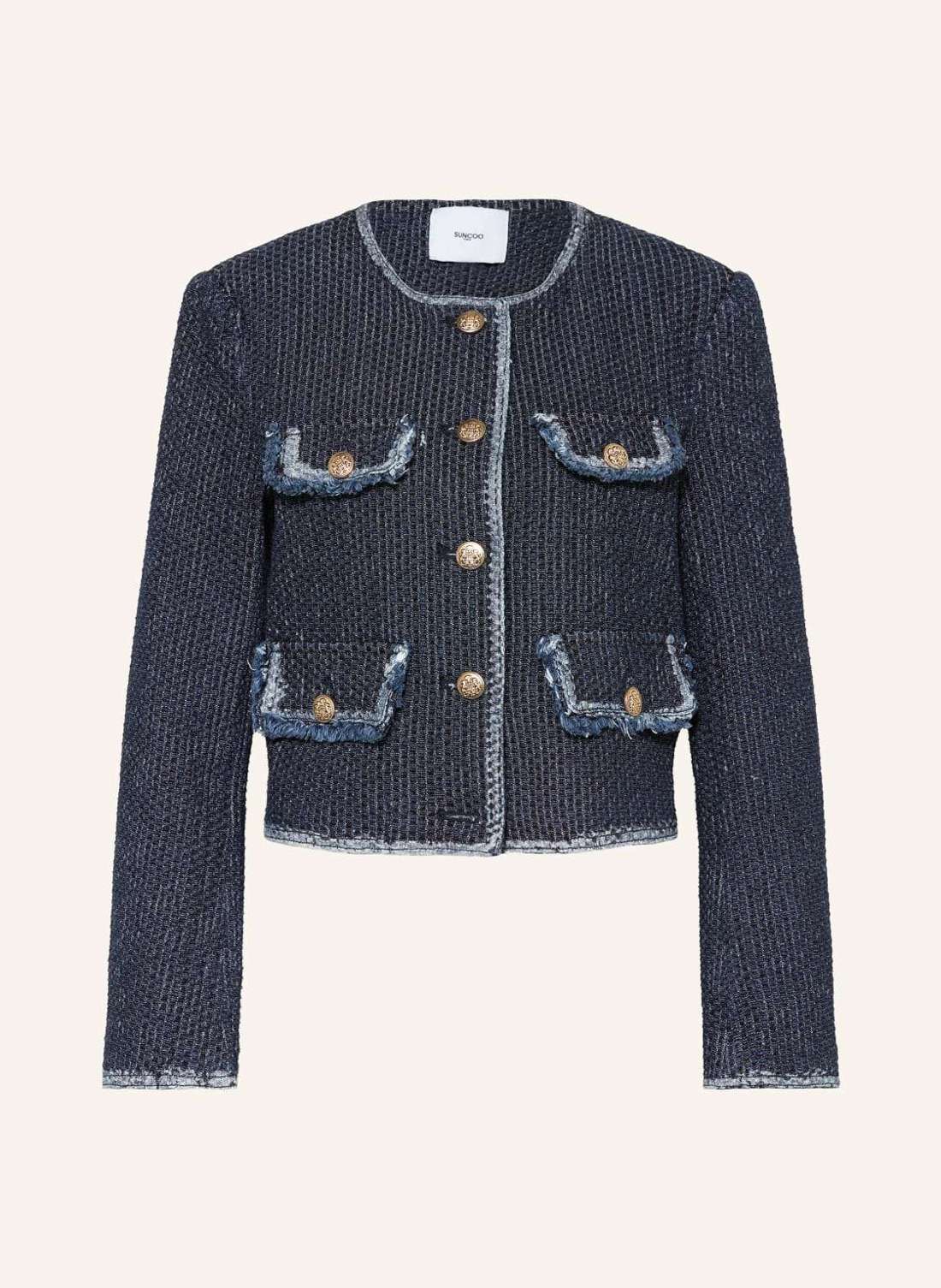 Куртка-бокс в джинсовом стиле DIANA