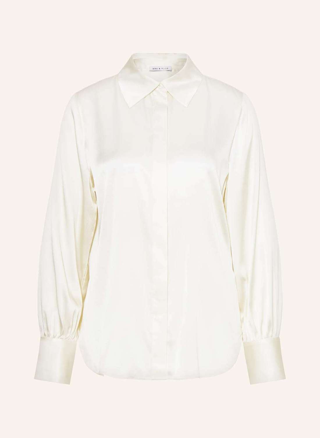 Шелковая блузка-рубашка