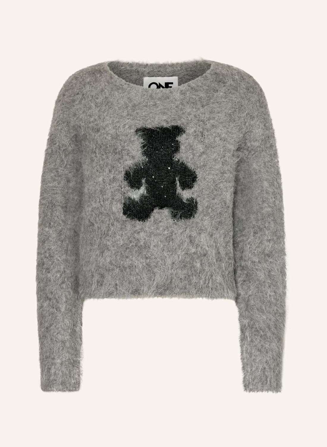 Свитер из альпаки с пайетками