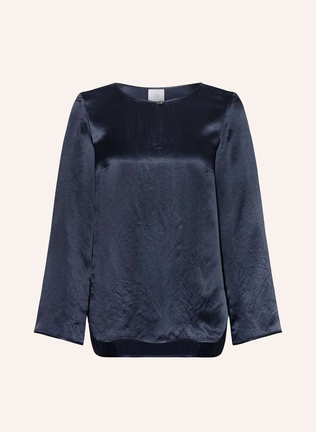 Атласная блузка-рубашка YAKIRA