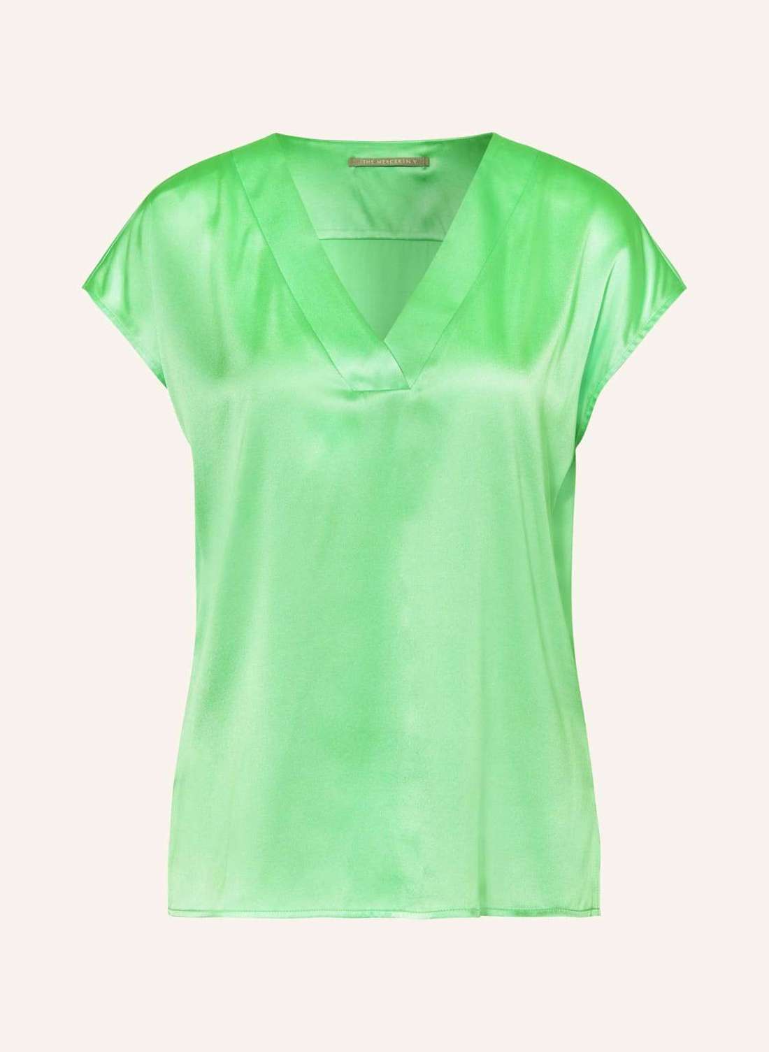 Шелковая блузка-рубашка