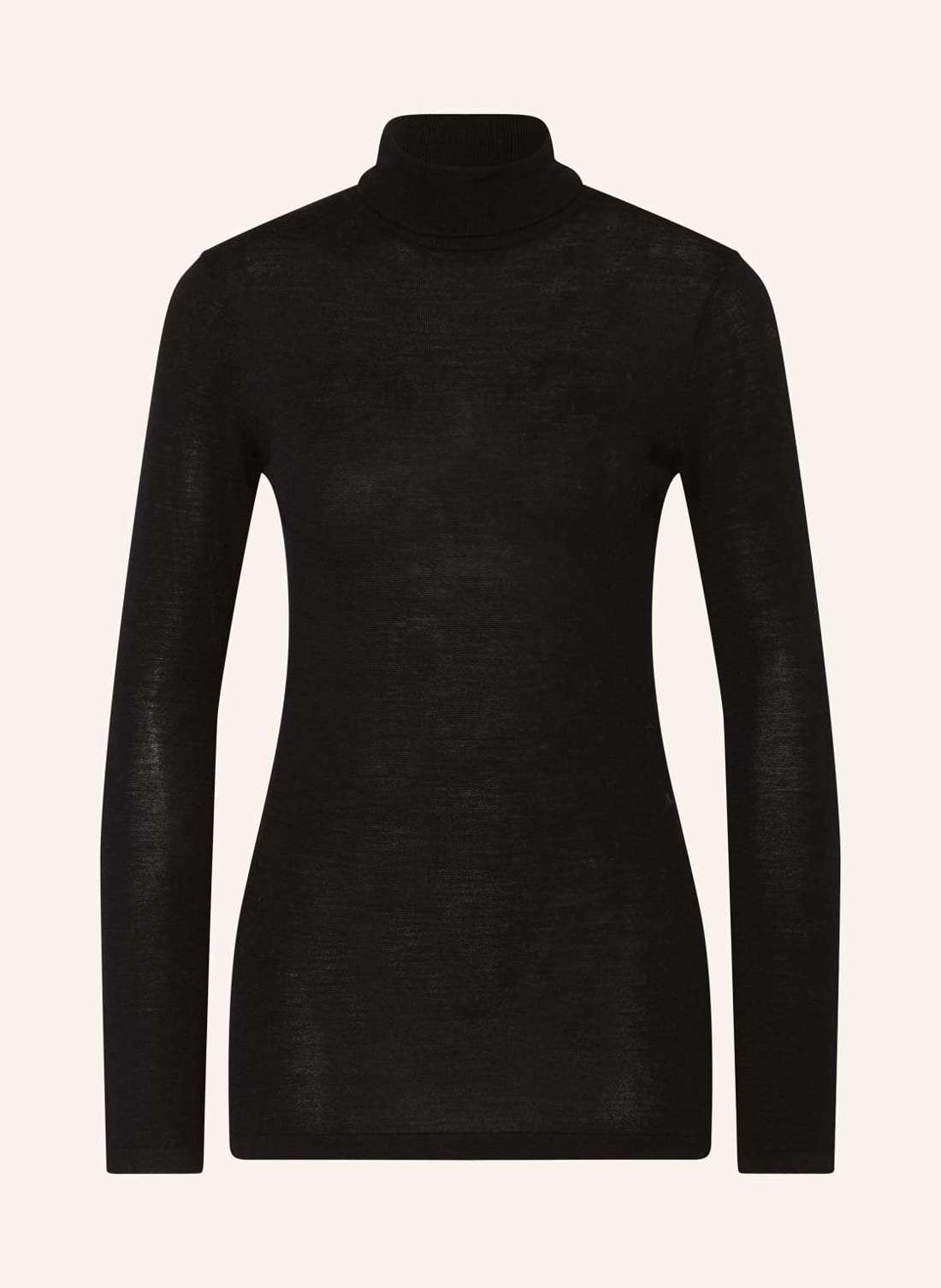 Пуловер с высоким воротником