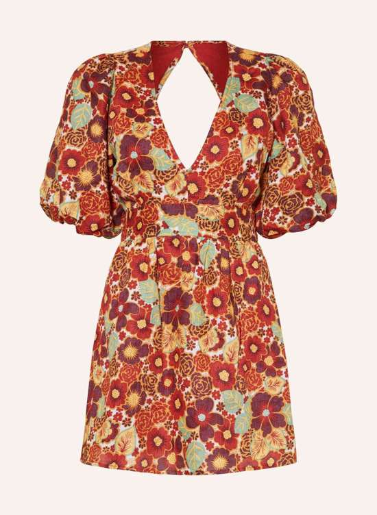 Льняное платье с вырезом ESTELA