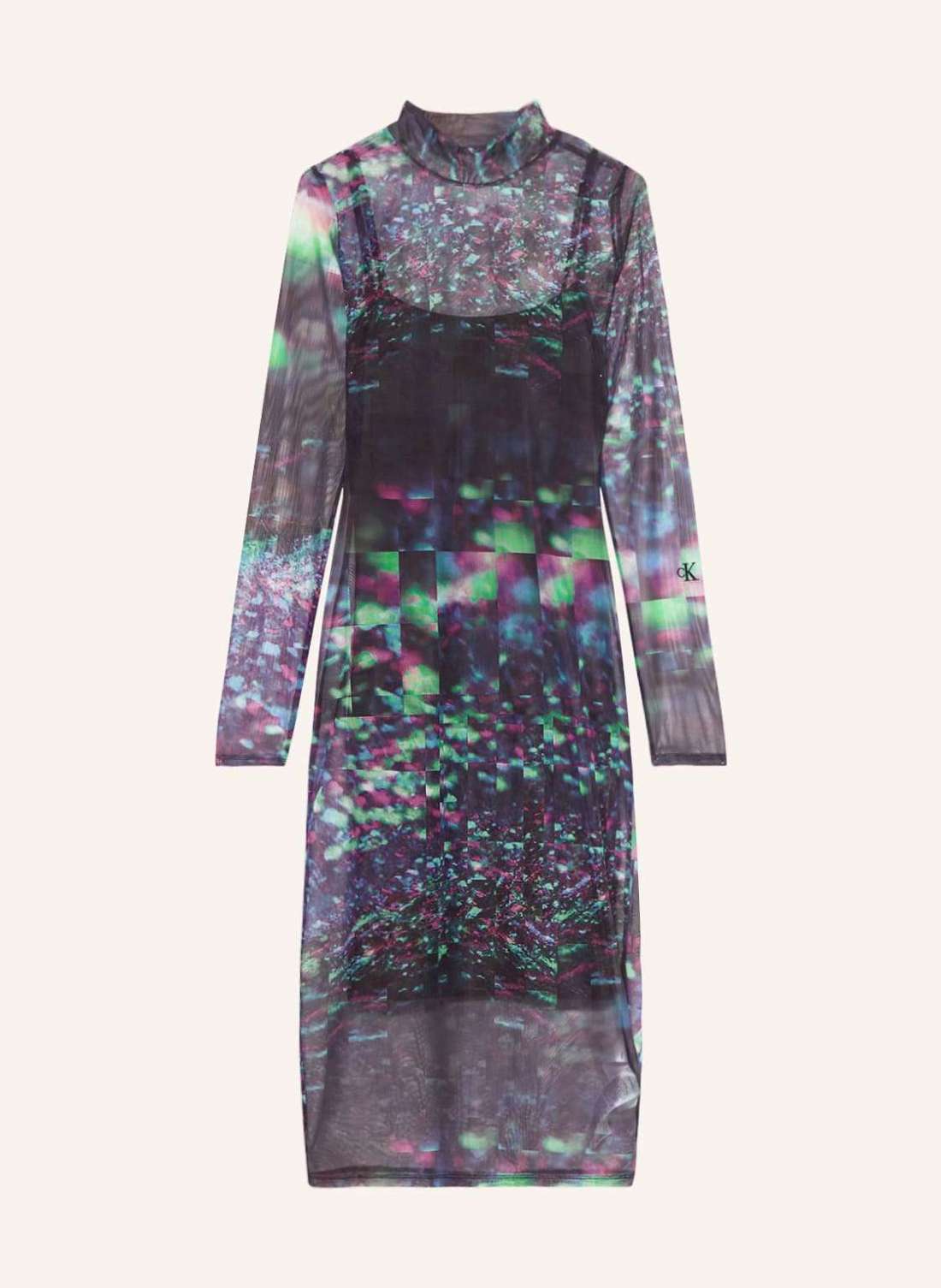 Сетчатое платье