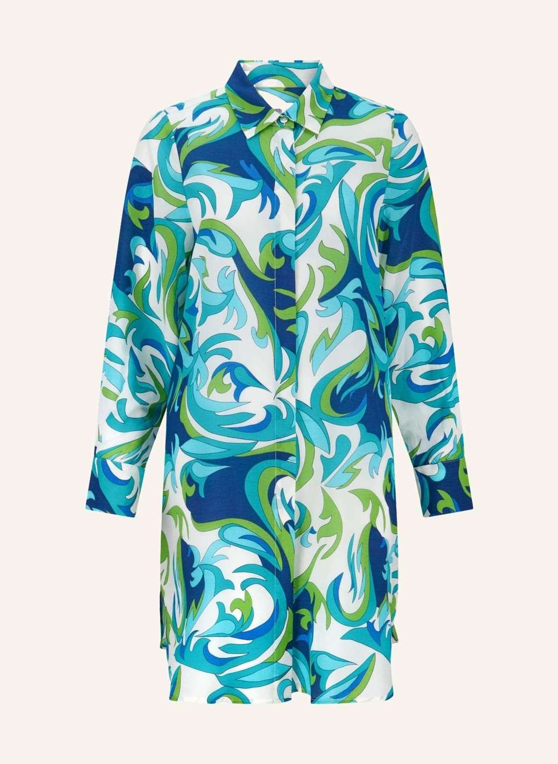 Шелковая блузка-рубашка LEONARDO