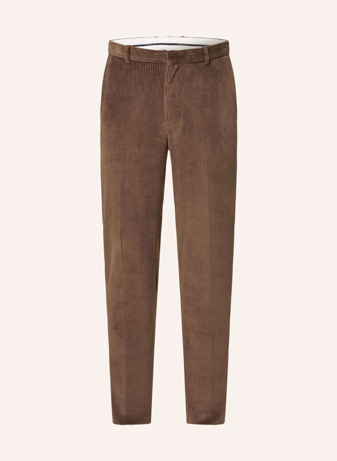 Вельветовые костюмные брюки узкого кроя