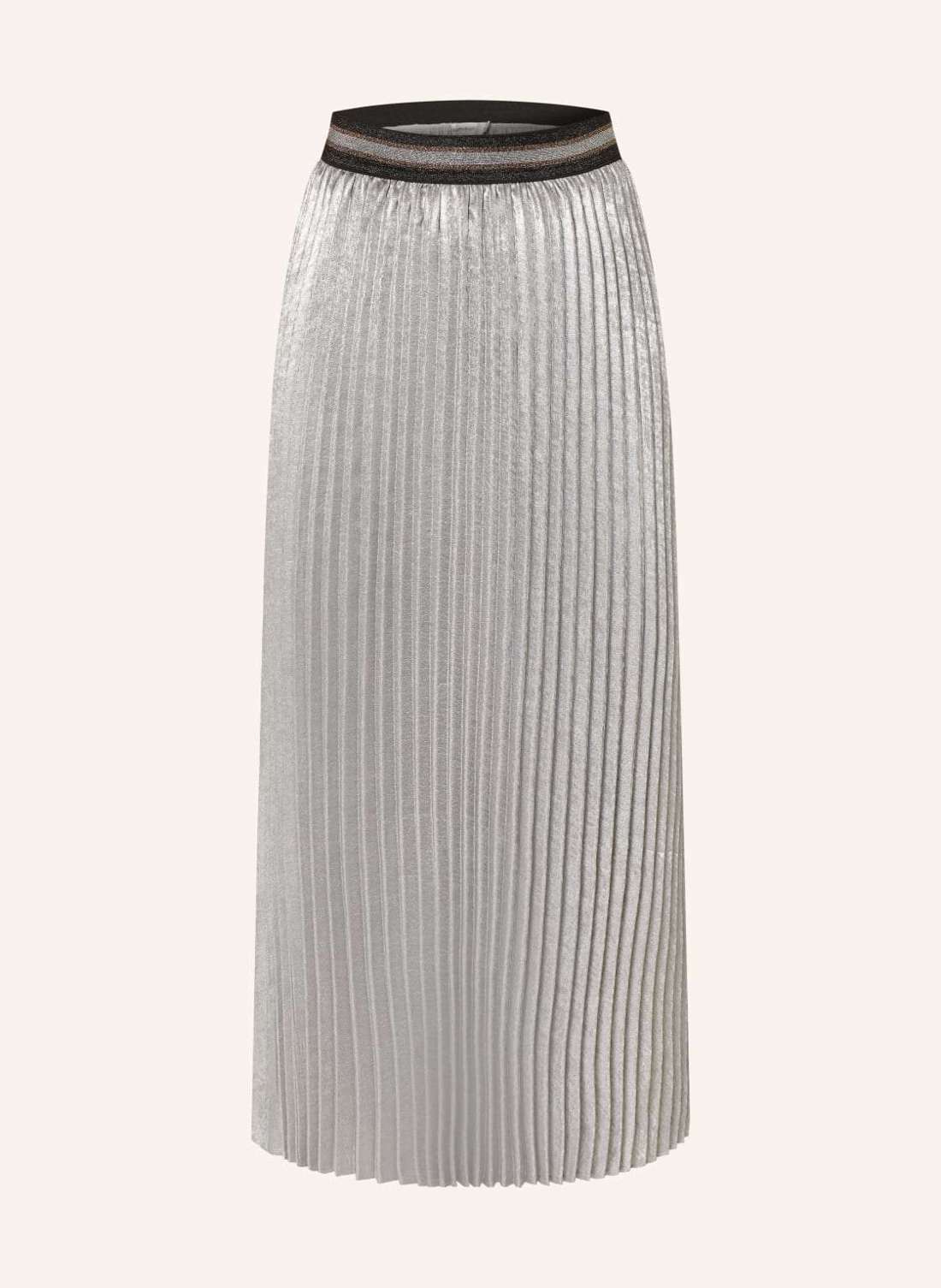 Плиссированная юбка из блестящей пряжи