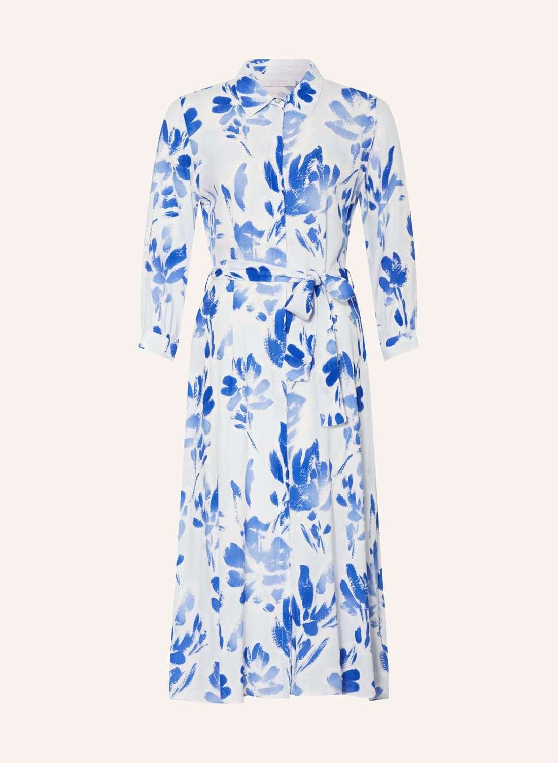 Платье-рубашка с рукавами 3/4